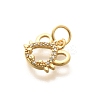 Rack Plating Brass Micro Pave Cubic Zirconia Pendants KK-H508-28G-05-2