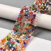 Transparent Electroplate Glass Beads Strands GLAA-F029-2mm-A29-4