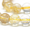Natural Rutilated Quartz Beads Strands G-S263-10mm-01-3