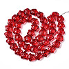 Transparency Glass Beads Strands GLAA-T023-12H-2