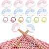 Cloud & Rainbow Silicone Knitting Needle Point Protectors DIY-NB0010-95-1