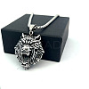 Vintage Punk Wolf Head 304 Stainless Steel Pendant Necklaces for Men HO0962-1