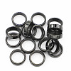 Non-Magnetic Synthetic Hematite Plain Band Ring FIND-PW0021-11D-2