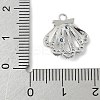 Brass Pave Light Sky Blue and Clear Cubic Zirconia Sea Animal Connector Charms KK-M326-07A-P-3