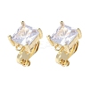 Brass Clip-on Earring Findings for Women EJEW-V002-04G-04-1