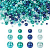 Baking Paint Pearlized Glass Pearl Round Beads HY-CW0001-01-1
