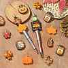 20Pcs 10 Styles Thanksgiving Day Themed Silicone Beads Sets SIL-CJ0002-88-6