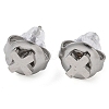 304 Stainless Steel Stud Earrings for Women EJEW-B109-04B-P-1