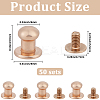 50Pcs Alloy Round Head Knobs for Small Jewelry Box Making DIY-GF0012-49KCG-2