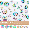 40Pcs 4 Style Ion Plating(IP) 304 Stainless Steel Spacer Beads STAS-UN0038-69-3