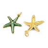 Brass Enamel Pendants KK-CBACBC6-05G-3