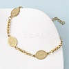 Religion 304 Stainless Steel Link Bracelets BJEW-F524-04B-G-3