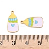 304 Stainless Steel Enamel Pendants X1-STAS-G360-04G-03-3