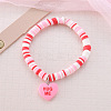 Valentine's Day Zinc Alloy Enamel Charm Bracelets FS-WG4D636-10-1