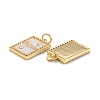 Mother's Day Brass Micro Pave Clear Cubic Zirconia Pendants X-ZIRC-A020-17G-3
