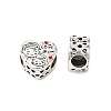 Mother's Day Rack Plating Alloy Enamel European Beads PALLOY-S189-49P-1