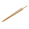 Brass Square Snake Chains Tassel Big Pendants KK-G510-02G-2
