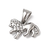 Animal Theme 304 Stainless Steel Pendants STAS-B167-27E-P-1