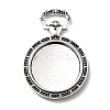 Tibetan Style Alloy Pendant Cabochon Settings TIBEP-N003-74AS-1