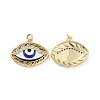 Brass Micro Pave Cubic Zirconia Pendants KK-A181-VB777-2-1