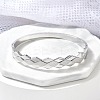 304 Stainless Steel Hinged Bangles for Women BJEW-A011-15P-2