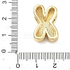 Brass Initial Beads KK-B167-27G-01X-3