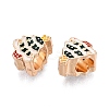 Alloy Enamel European Beads PALLOY-I218-07LG-2
