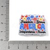 Independence Day Silicone Beads SIL-E013-01C-3