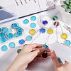 30Pcs Colored Glass Mosaic Tiles DIY-OC0009-45F-5