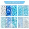 10 Styles Transparent Crackle Acrylic Beads MACR-FS0001-81-2