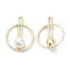 Alloy Pendants with Acrylic Pearl Beads LS-PALLOY-E580-15LG-1