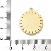 304 Stainless Steel Enamel with Crystal Rhinestone Pendants STAS-G371-03G-03-3