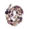 Natural Purple Fluorite Beads Strands LS-G-D321-A02-3