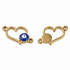 304 Stainless Steel Enamel Connector Charms STAS-N087-64-03G-1