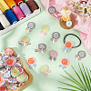 48Pcs 4 Colors Polyester Embroidery Sew on Appliques PATC-FG0002-01-5