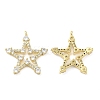 Brass with Cubic Zirconia Pendants KK-G471-04G-1