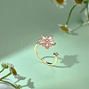 925 Sterling Silver Open Finger Rings RJEW-A019-48G-2