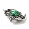 Synthetic Malachite Pendants G-B033-05AS-17-4