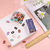 60Pcs 6 Colors Alloy Pendant ENAM-SC0003-89-3