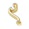 Rack Plating Brass Wave Shaped Links Connector Charms KK-K392-31G-2
