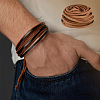10Pcs Flat PU Leather Cord WL-DC0001-02D-5