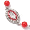 Zinc Alloy Enamel Link Bracelets BJEW-JB12751-02-3