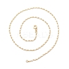 Brass Oval Link Chains Necklace for Women NJEW-P265-21G-3