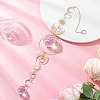 Glass Teardrop Window Hanging Suncatchers X-HJEW-JM04515-01-1