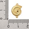 Rack Plating Brass Shell Shape Connector Charms KK-Z070-14G-3