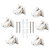 6 Sets Plastic Self Adhesive Curtain Rod Hanger FIND-GF0001-48-1