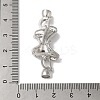 Rack Plating Brass Micro Pave Clear Cubic Zirconia Fold Over Clasps KK-A222-11P-3