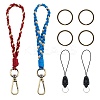 2Pcs Boho Macrame Wristlet Keychain Keying KEYC-SW00004-07-1