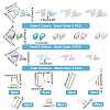 DIY Resin Mermaid Tail Shape Earring Making Kits DIY-PH0010-66-2