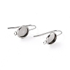 Tarnish Resistant 304 Stainless Steel Earring Hooks STAS-F271-01A-P-2